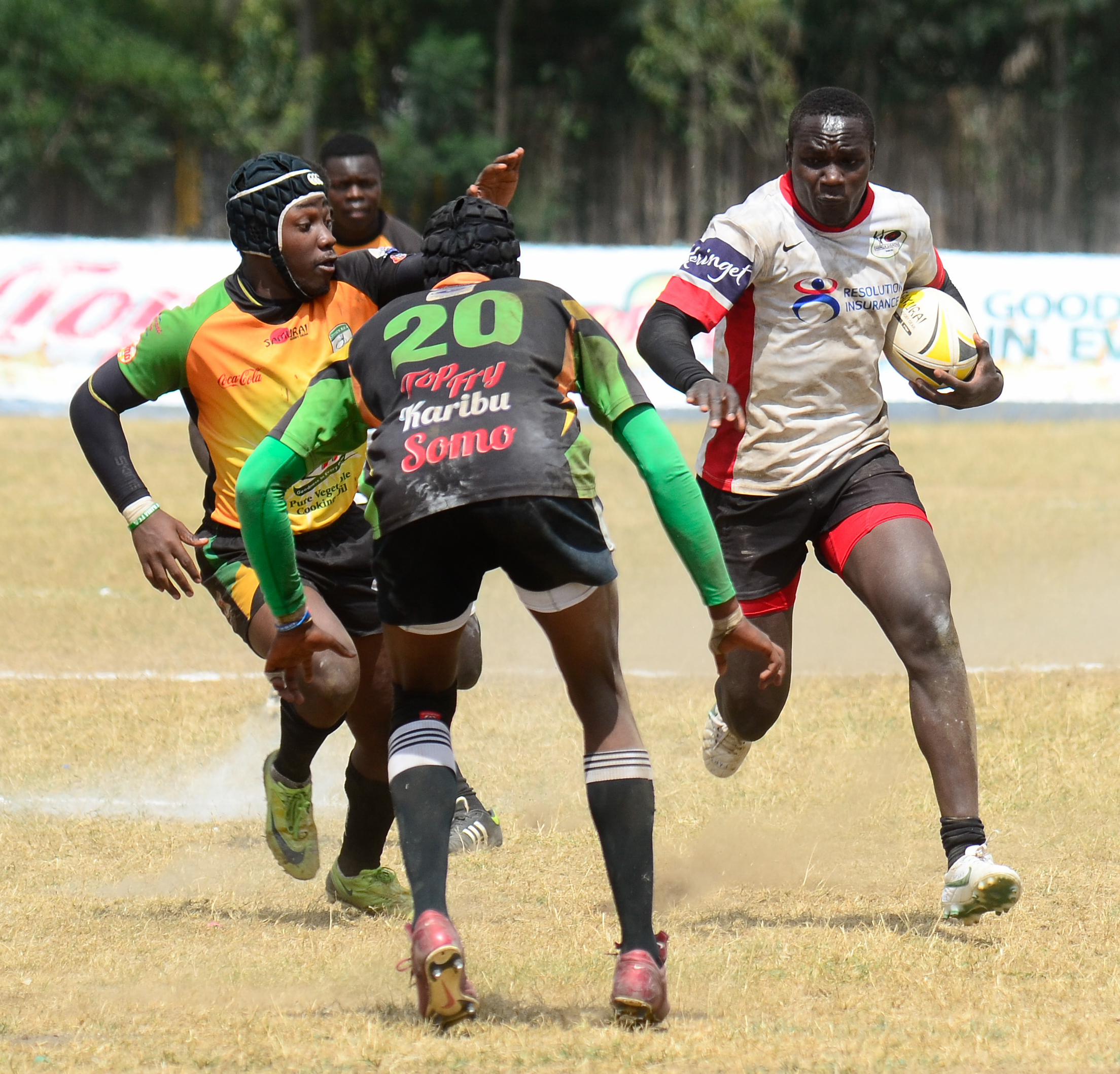 Joash Ngesa of Resolution Impala Saracens Boks in action on 4th March 2017 at NAC Fulltime Resolution Impala Saracens Boks 17 Nakuru 6_